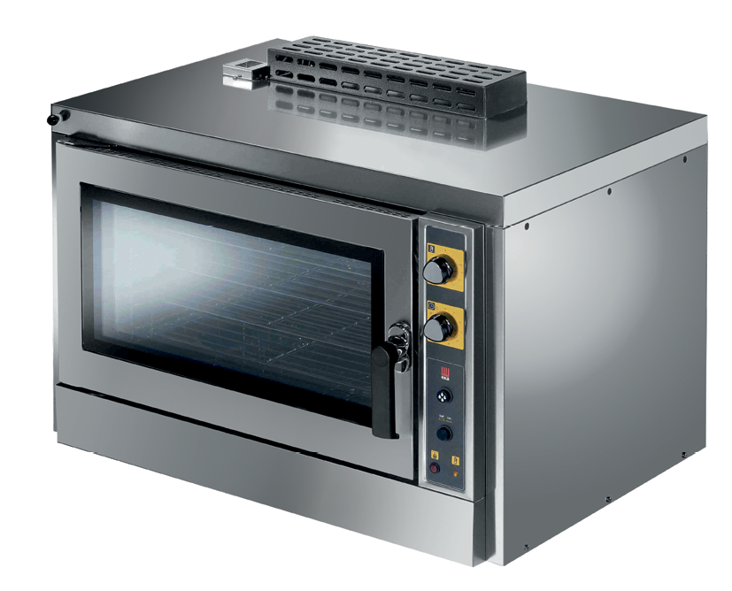 Forno a gas a convenzione con umidificazione e con 4 teglie / griglie  (600x400 mm) - vendita online Forni Pasticceria / Pane a Gas