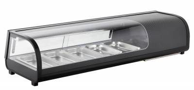 Amitek Espositore refrigerato per Sushi 5 bacinelle AK513VSB