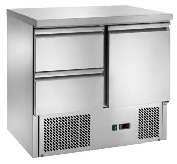 Amitek Saladette refrigerate statiche con 2 cassetti - AK901-2D