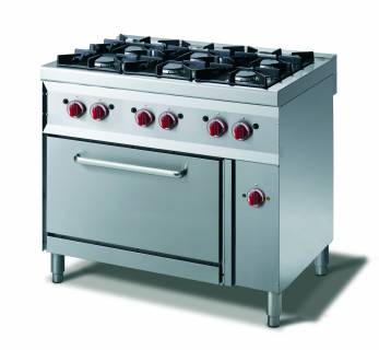 CookTek Cucina gas 6 fuochi - forno convezione elettrico gn 1/1