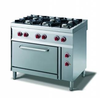 CookTek Cucina gas 6 fuochi fiamma pilota - forno elettrico gn 2/1