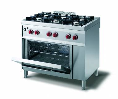 CookTek Cucina gas 6 fuochi fiamma pilota - forno gas gn 2/1