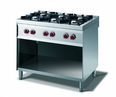 CookTek Cucina gas 6 fuochi fiamma pilota - vano a giorno