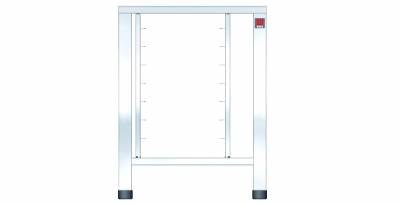 Tavolo fisso in AISI 430 con supporti universali - EKTS 423