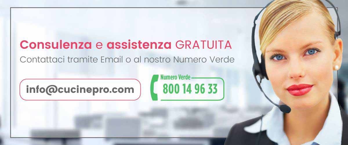 Consulenza e assistenza gratuita tramite email o al nostro numero verde