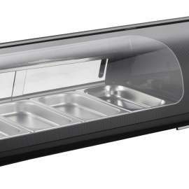 Amitek Espositore refrigerato per Sushi 4 bacinelle AK413VSB