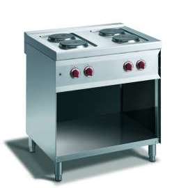 CookTek Cucina elettrica 4 piastre vano a giorno