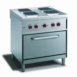 CookTek Cucina elettrica 4 piastre quadre forno convezione elettrico gn 1/1