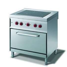 CookTek Cucina elettrica vetroceramica 4 piastre forno convezione elettrico gn 1/1