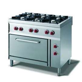 CookTek Cucina gas 6 fuochi fiamma pilota - forno elettrico gn 2/1