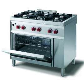 CookTek Cucina gas 6 fuochi fiamma pilota - forno gas gn 2/1