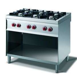 CookTek Cucina gas 6 fuochi fiamma pilota - vano a giorno