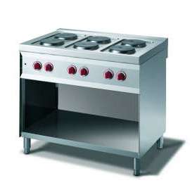 CookTek Cucina elettrica 6 piastre vano a giorno